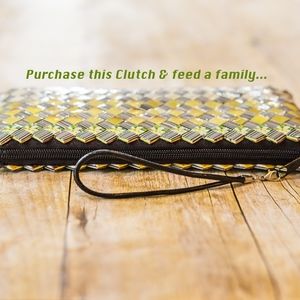 SORA Products - handwoven clutch